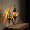 Multicolor multicolor jewel Turkish mosaic wall sconce in styled room — handmade Moroccan wall sconce (ENV APN2008)