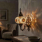 Amber warm amber Turkish mosaic wall sconce in styled room — handmade Moroccan wall sconce (ENV APN3067)