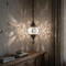 White white glow Turkish mosaic pendant light in styled room — handmade Moroccan pendant light (ENV DYN2017)