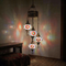 Multicolor multicolor jewel Turkish mosaic chandelier in styled room — handmade Moroccan chandelier (ENV HLZ4N3 (3007))
