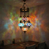 Multicolor multicolor jewel Turkish mosaic chandelier in styled room — handmade Moroccan chandelier (ENV SLT7N3 (01-03-07-16-18-19-34))