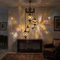 Warm Tones mixed warm Turkish mosaic chandelier in styled room — handmade Moroccan chandelier (HLZ5N3 (63-64-67-88-89))