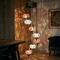 Warm Tones mixed warm Turkish mosaic chandelier in styled room — handmade Moroccan chandelier (HLZ7N3 (3056X4-3022X3))