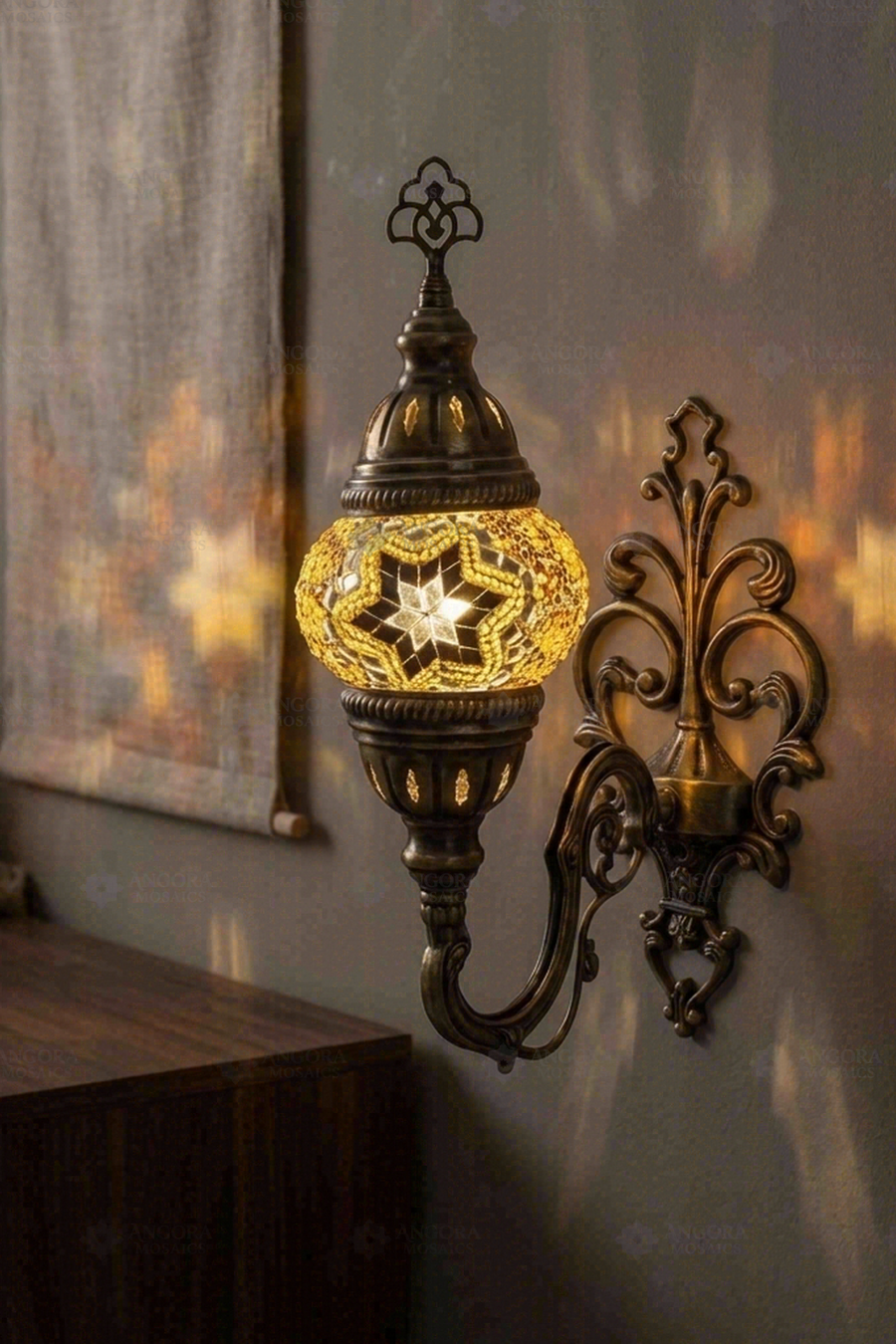 Amber Star Wall Sconce