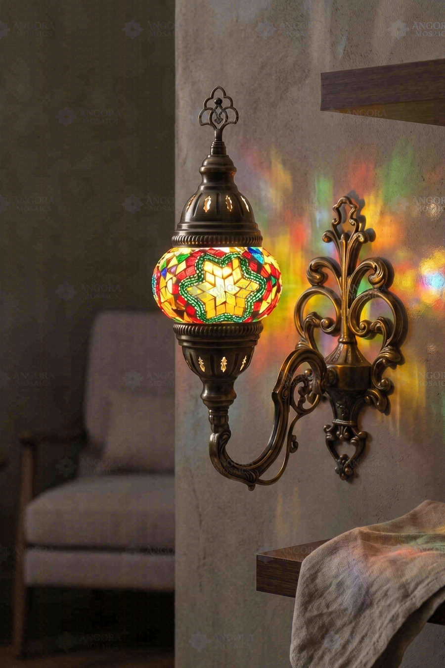 Multicolor Wall Sconce