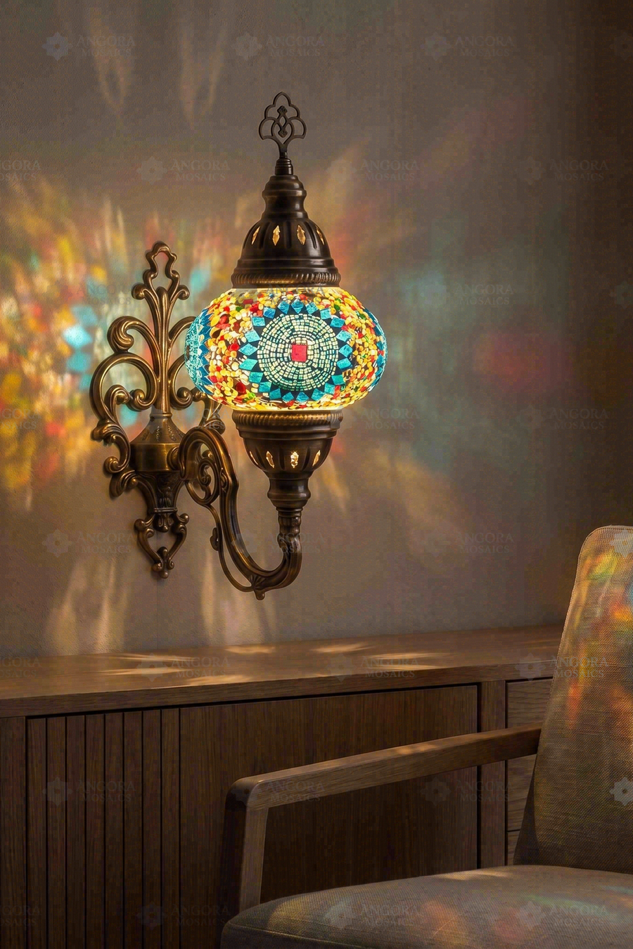 Multicolor Wall Sconce