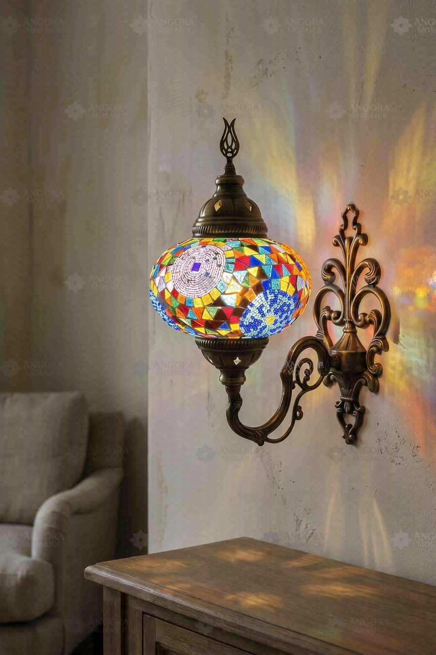 Multicolor Wall Sconce