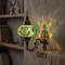 Blue blue jewel Turkish mosaic wall sconce in styled room — handmade Moroccan wall sconce (ENV APN3006)