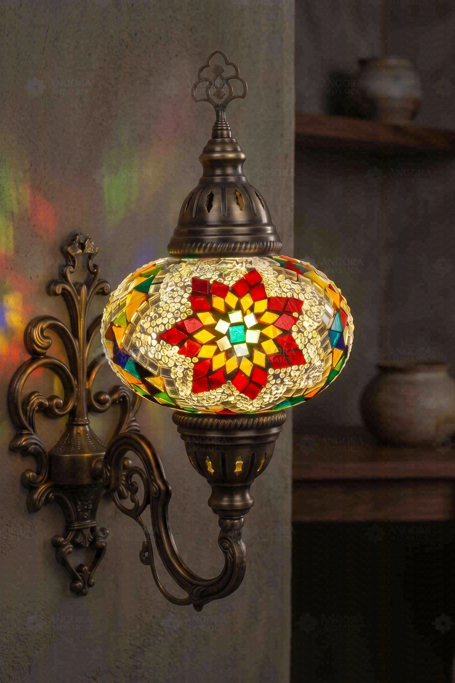 Multicolor Star Wall Sconce