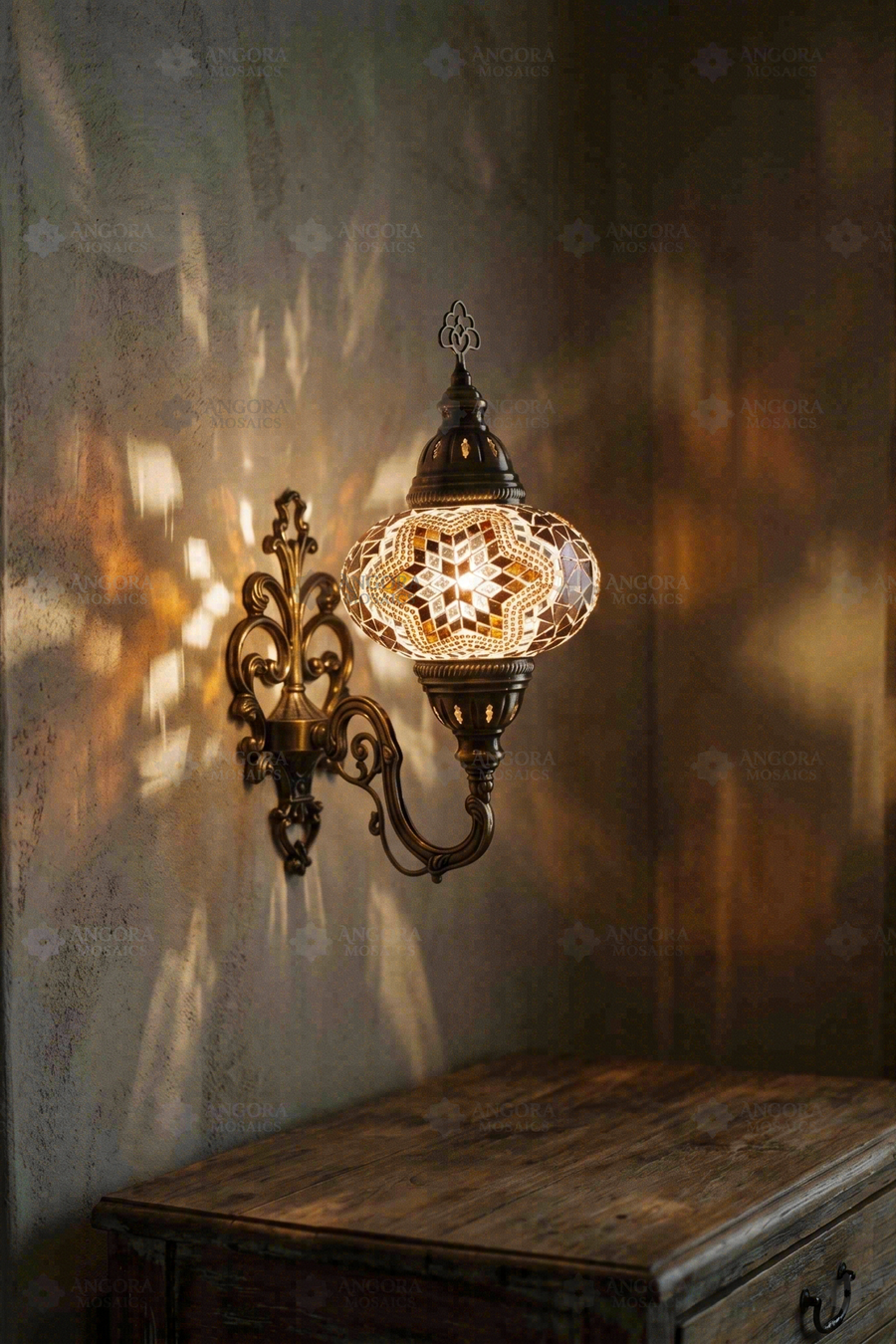 Amber Star Wall Sconce