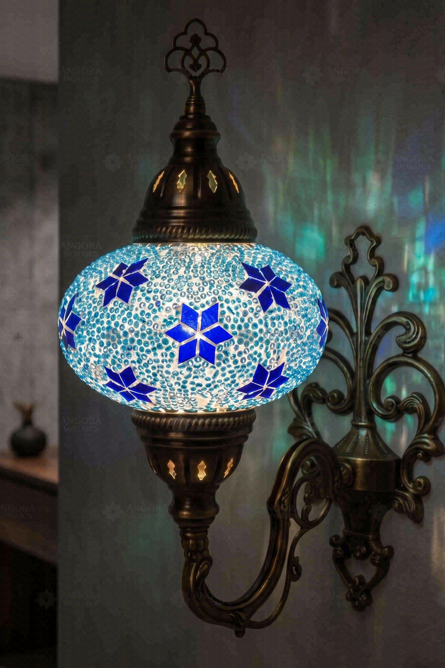 Blue Wall Sconce
