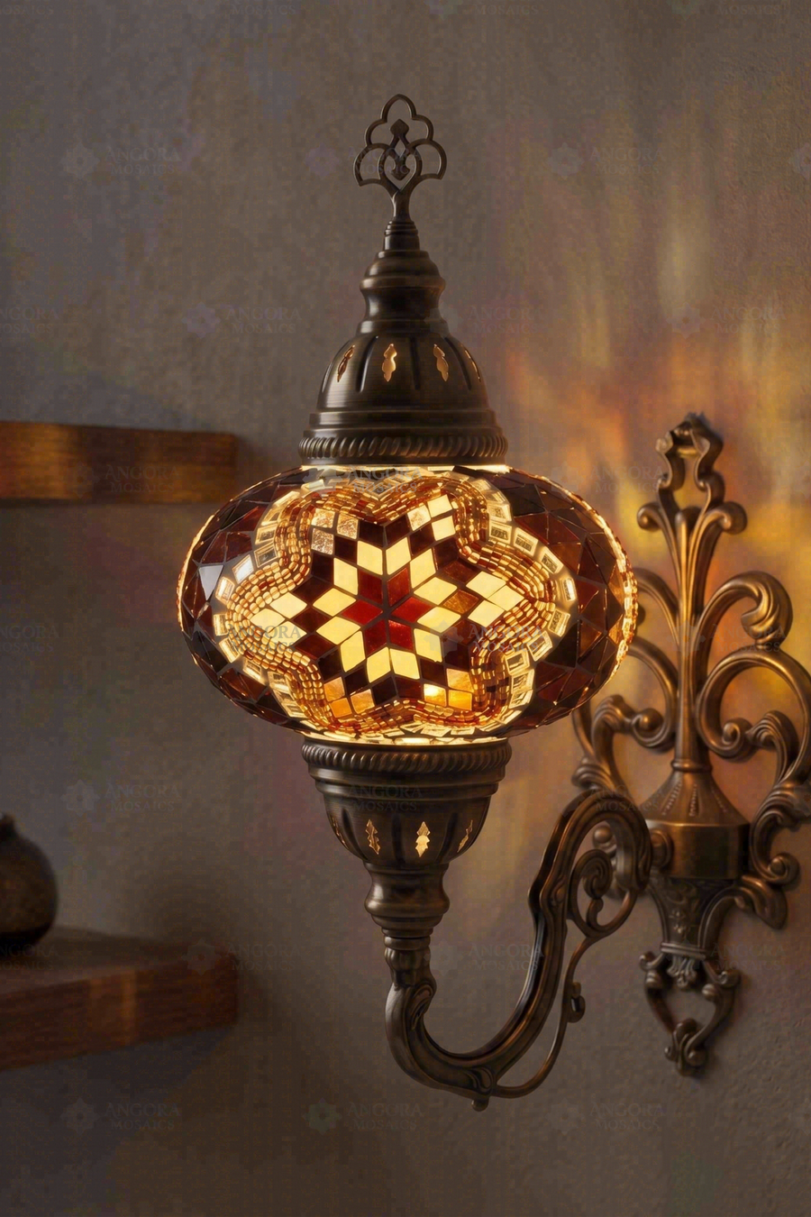 Amber Star Wall Sconce