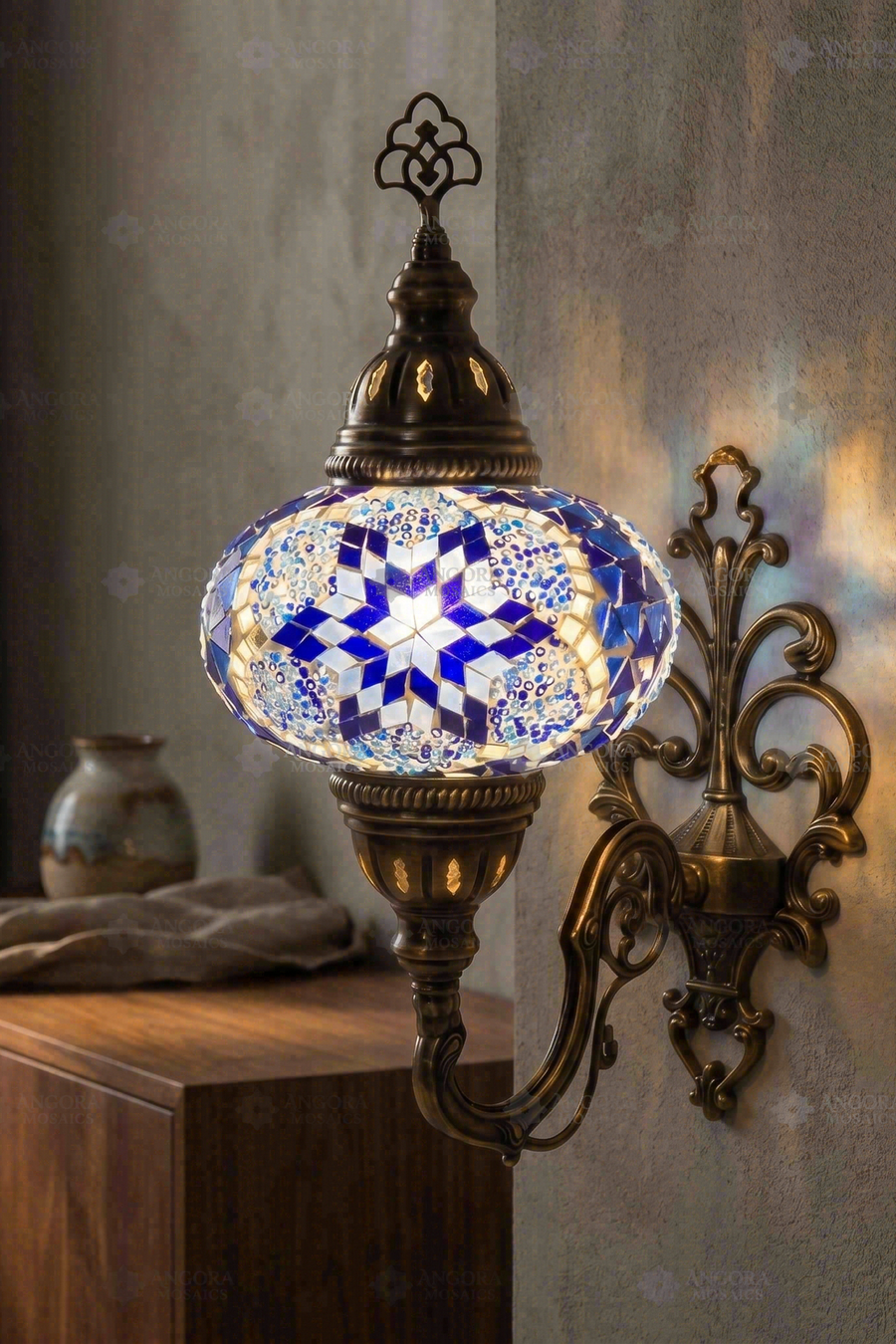 Blue Wall Sconce