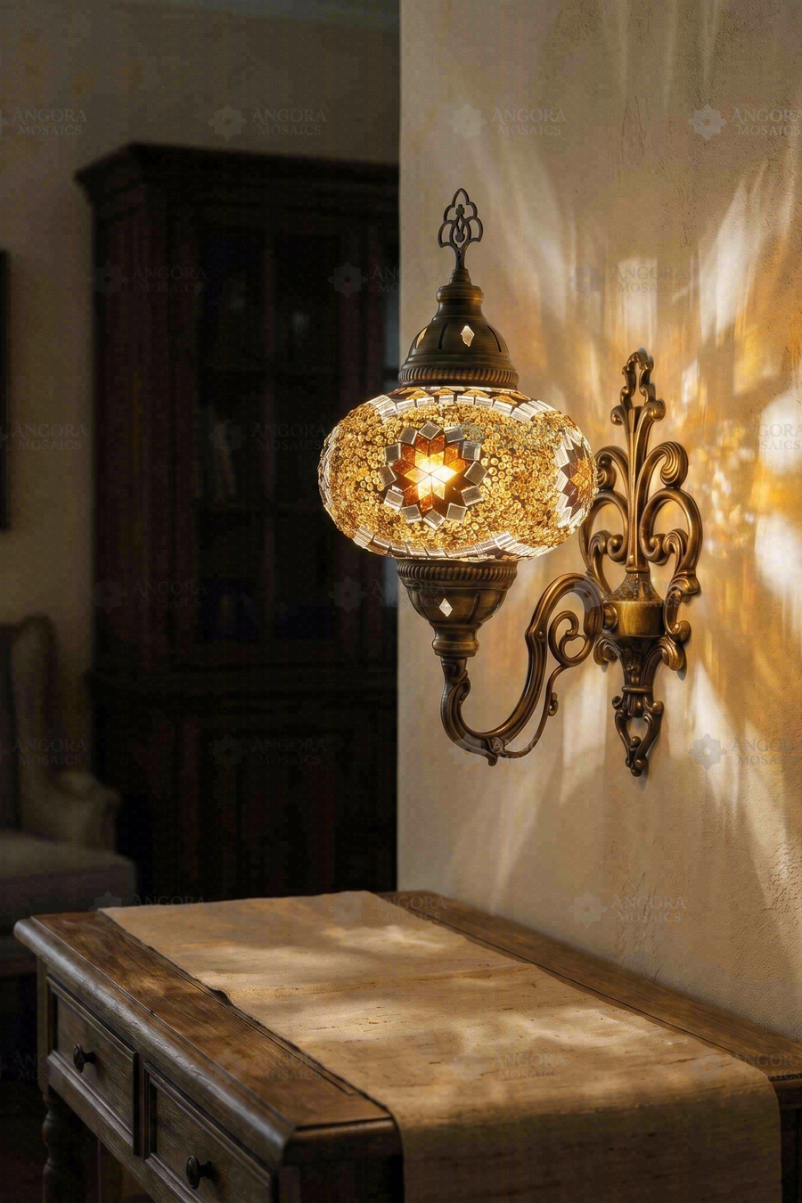 Amber Star Wall Sconce