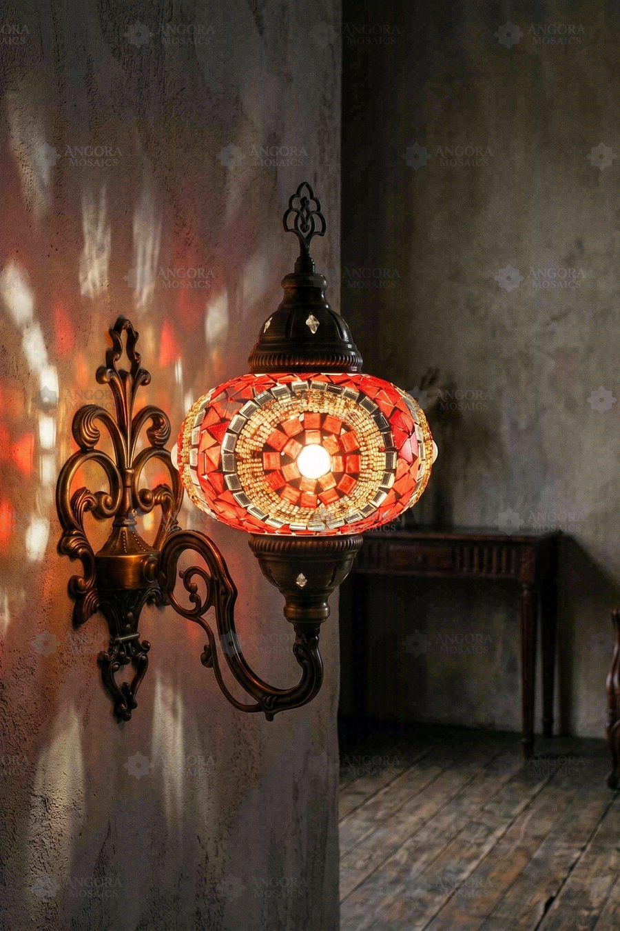 Red Wall Sconce