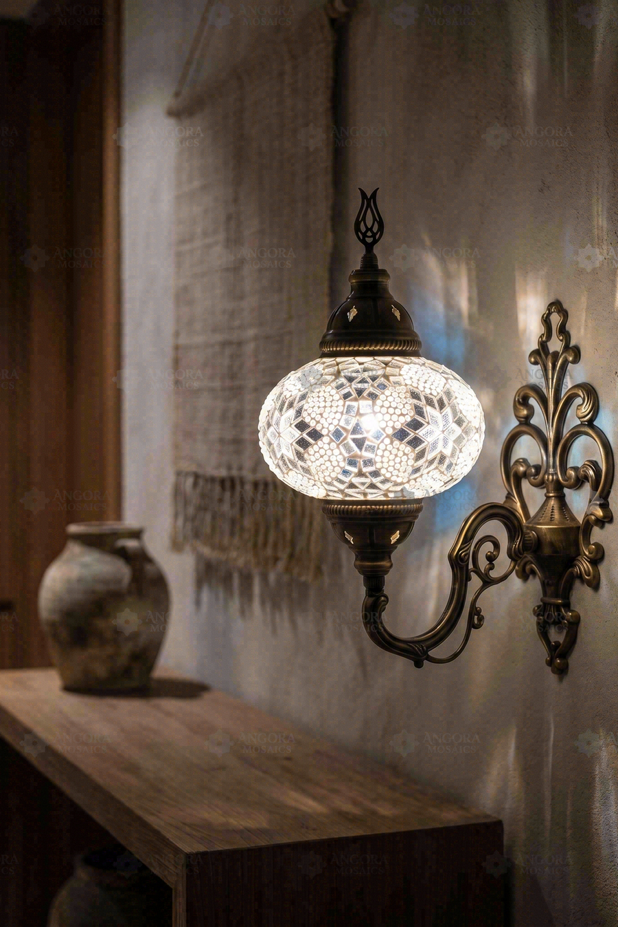 White Wall Sconce