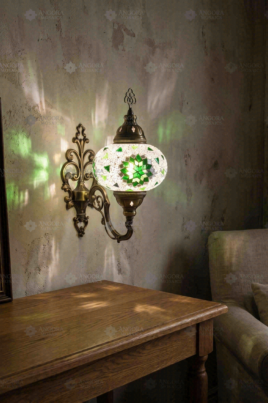 Green Wall Sconce