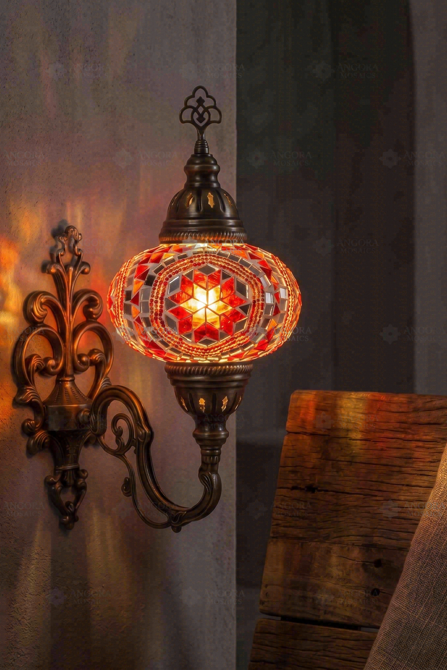 Red Wall Sconce