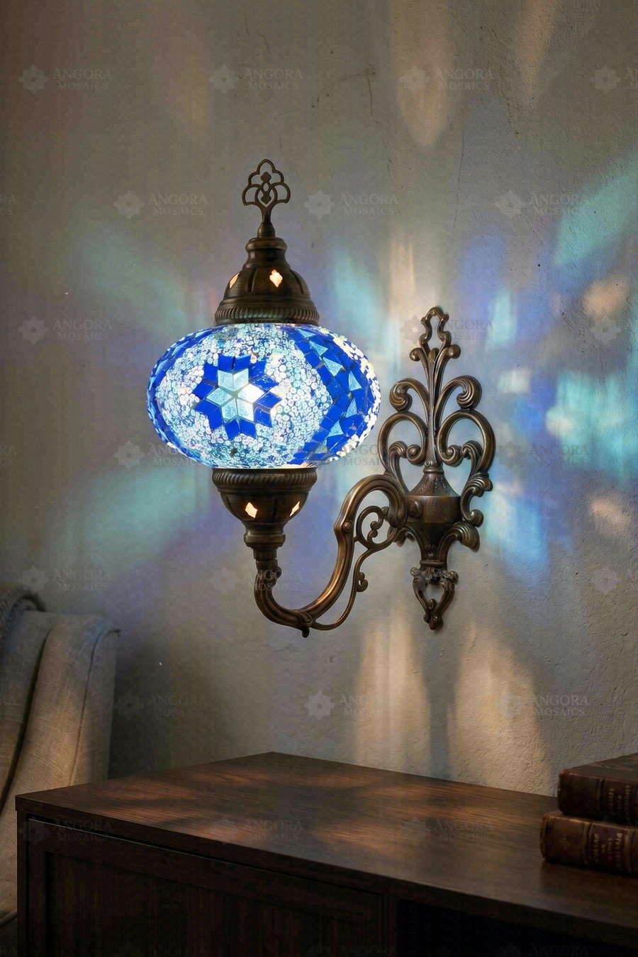 Blue Wall Sconce