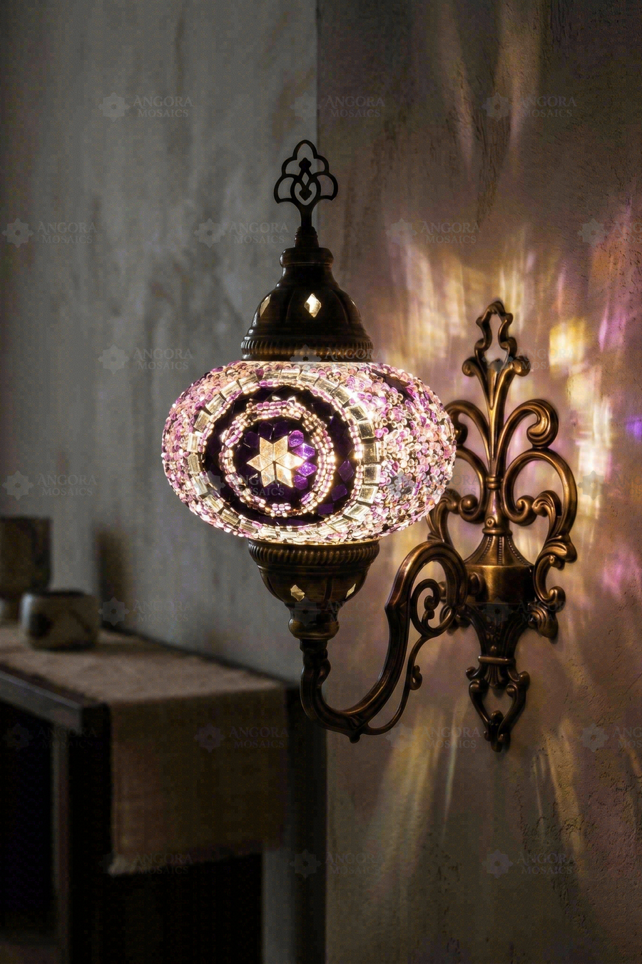 Purple Wall Sconce