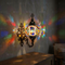 Multicolor multicolor jewel Turkish mosaic wall sconce in styled room — handmade Moroccan wall sconce (ENV APN3060)