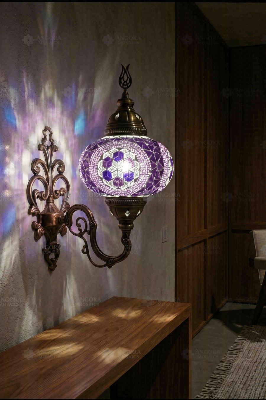 Purple Wall Sconce