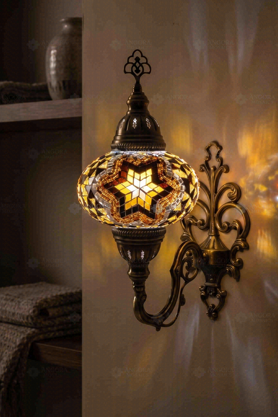 Amber Star Wall Sconce