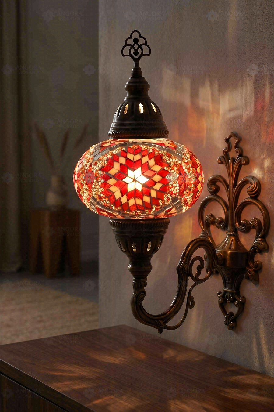 Red Wall Sconce