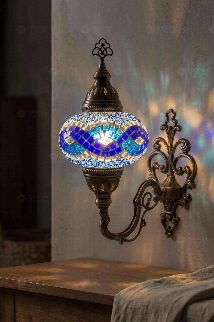 Blue Wall Sconce