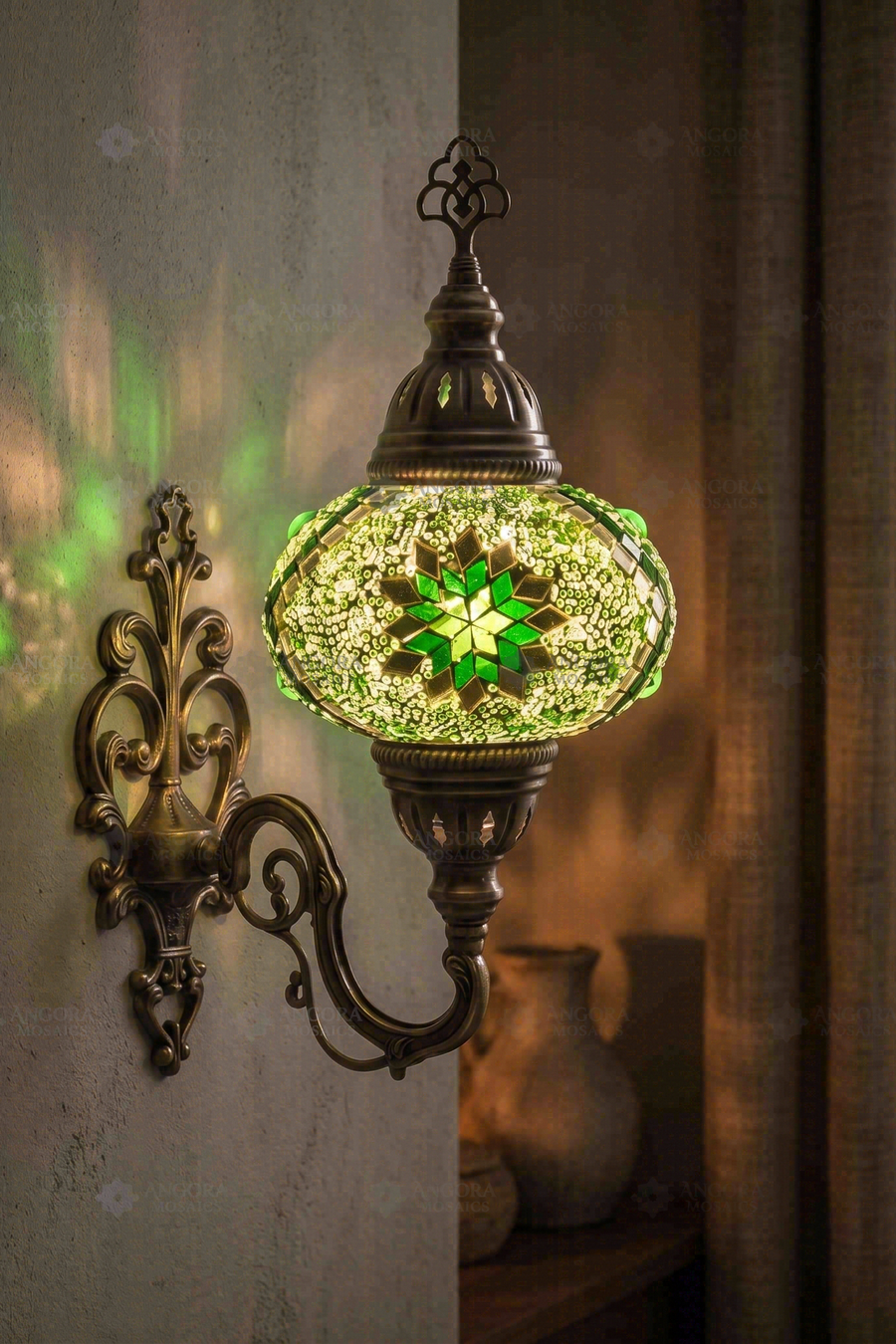 Green Wall Sconce