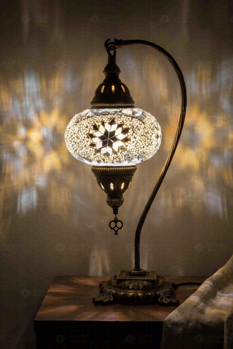 White Swan Neck Table Lamp