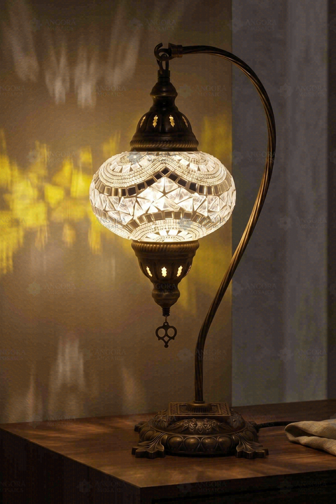White Swan Neck Table Lamp