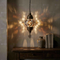 Clear clear neutral Turkish mosaic pendant light in styled room — handmade Moroccan pendant light (ENV DYN2025)