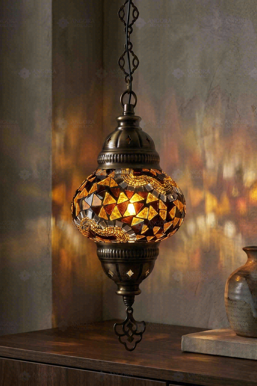 Amber Pendant Lamp