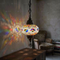Multicolor multicolor jewel Turkish mosaic pendant light in styled room — handmade Moroccan pendant light (ENV DYN3014)