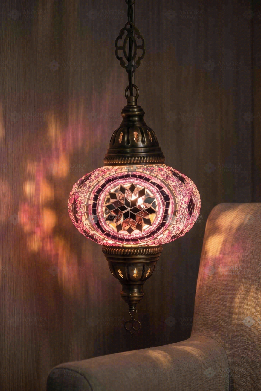 Purple Pendant Lamp