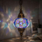 Blue blue jewel Turkish mosaic pendant light in styled room — handmade Moroccan pendant light (ENV DYN3034)