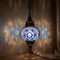Blue blue jewel Turkish mosaic pendant light in styled room — handmade Moroccan pendant light (ENV DYN3039)