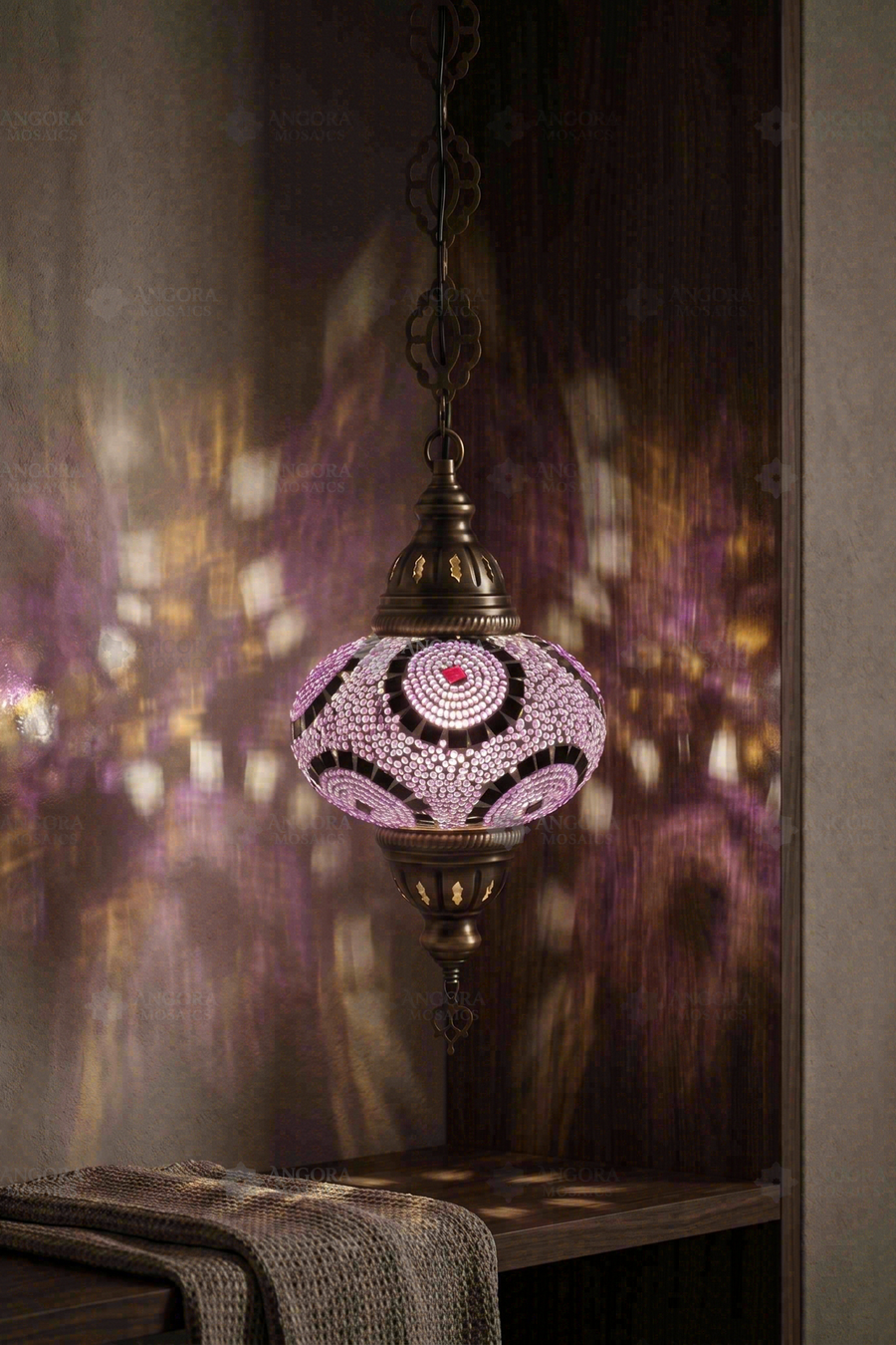 Purple Pendant Lamp