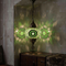 Green green jewel Turkish mosaic pendant light in styled room — handmade Moroccan pendant light (ENV DYN3048)