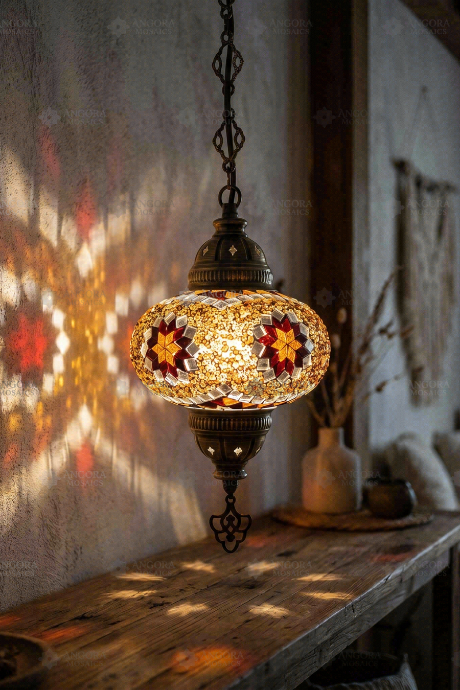 Amber Star Pendant Lamp