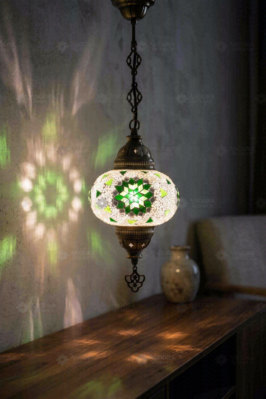 Green Star Pendant Lamp