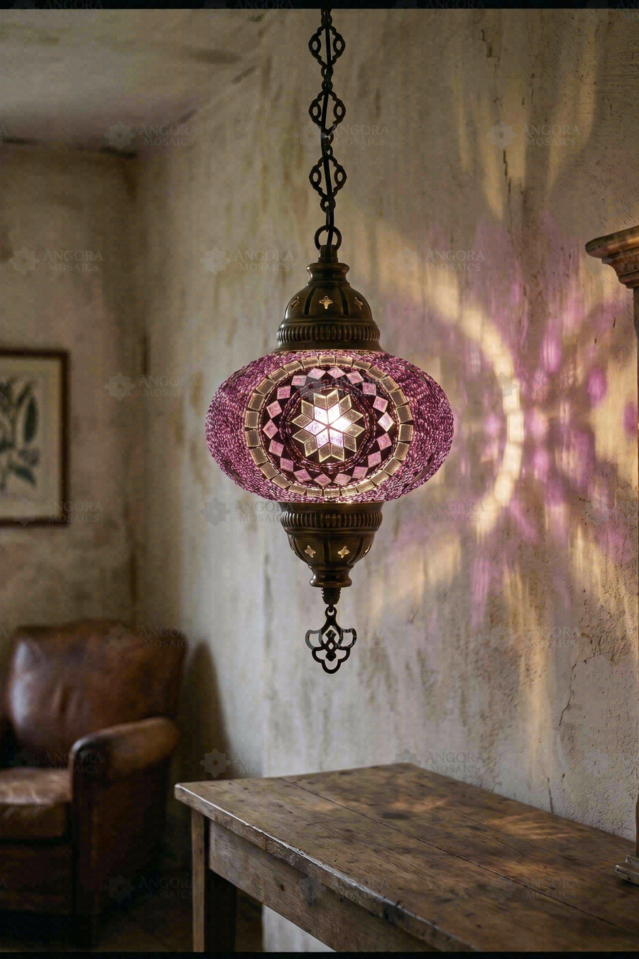 Purple Pendant Lamp