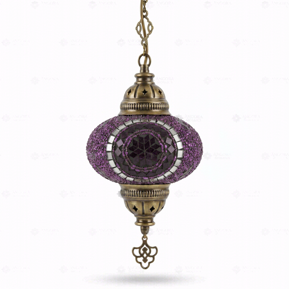 Purple Pendant Lamp, on a white background