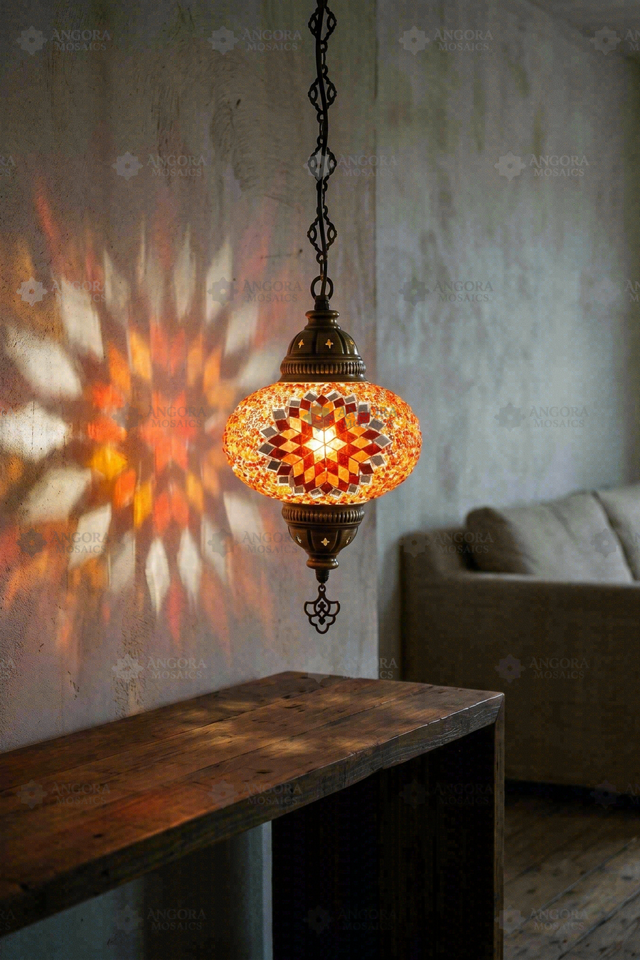 Amber Pendant Lamp