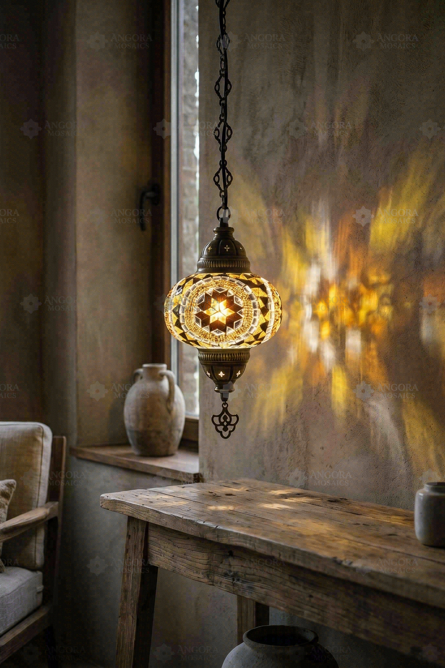 Amber Pendant Lamp