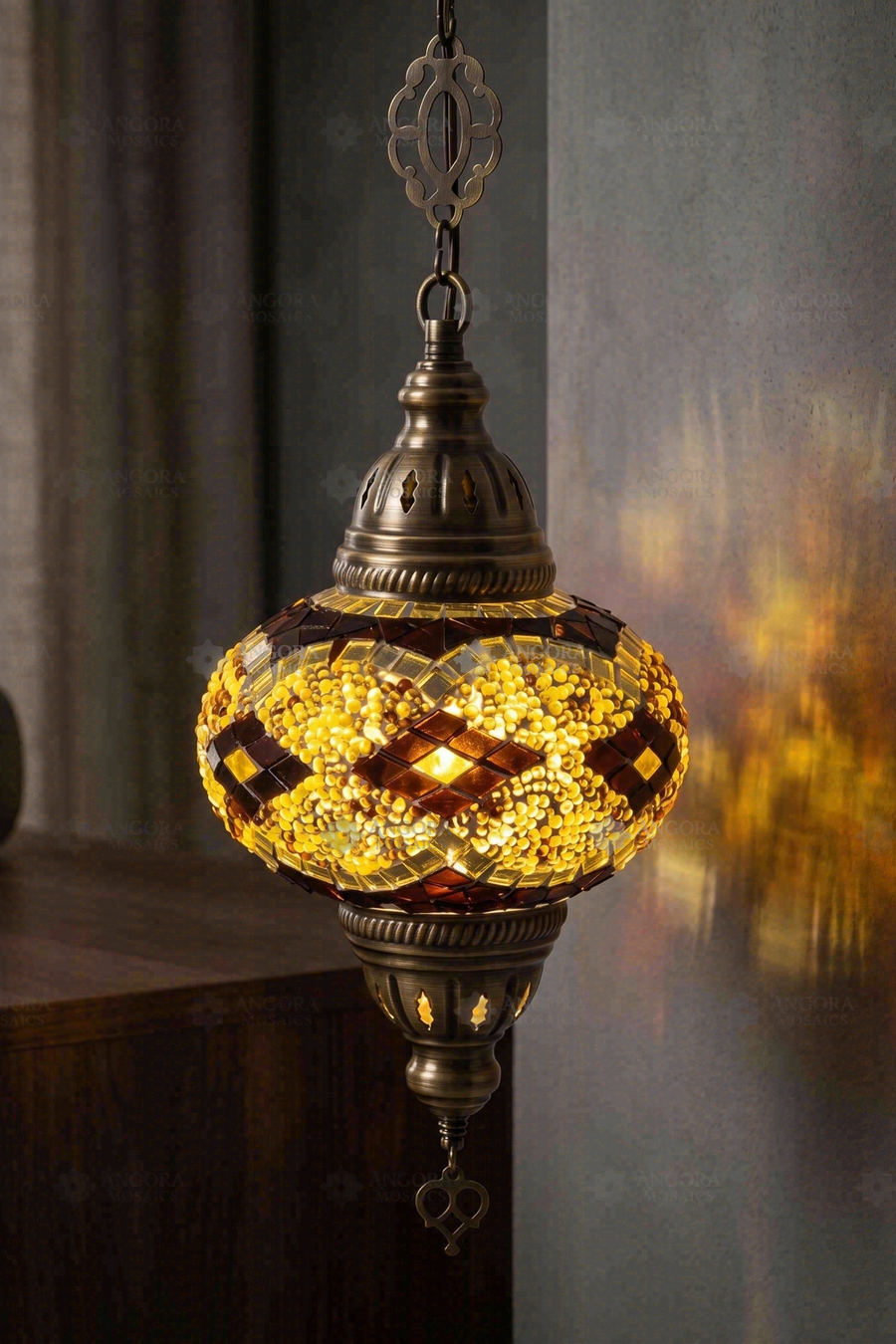 Amber Pendant Lamp