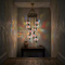 Multicolor multicolor jewel Turkish mosaic chandelier in styled room — handmade Moroccan chandelier (ENV HLZ10N3 (3007))