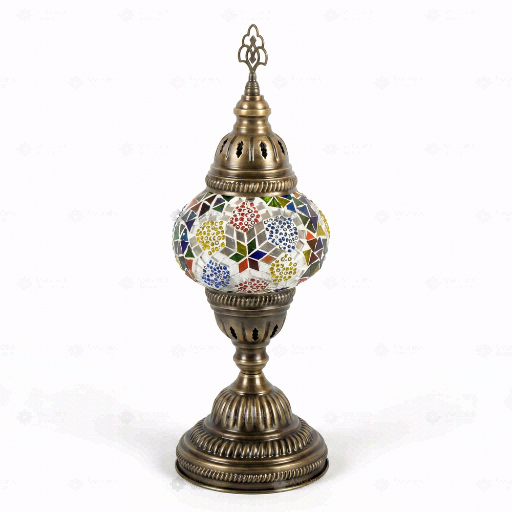 Multicolor Classic Table Lamp, on a white background