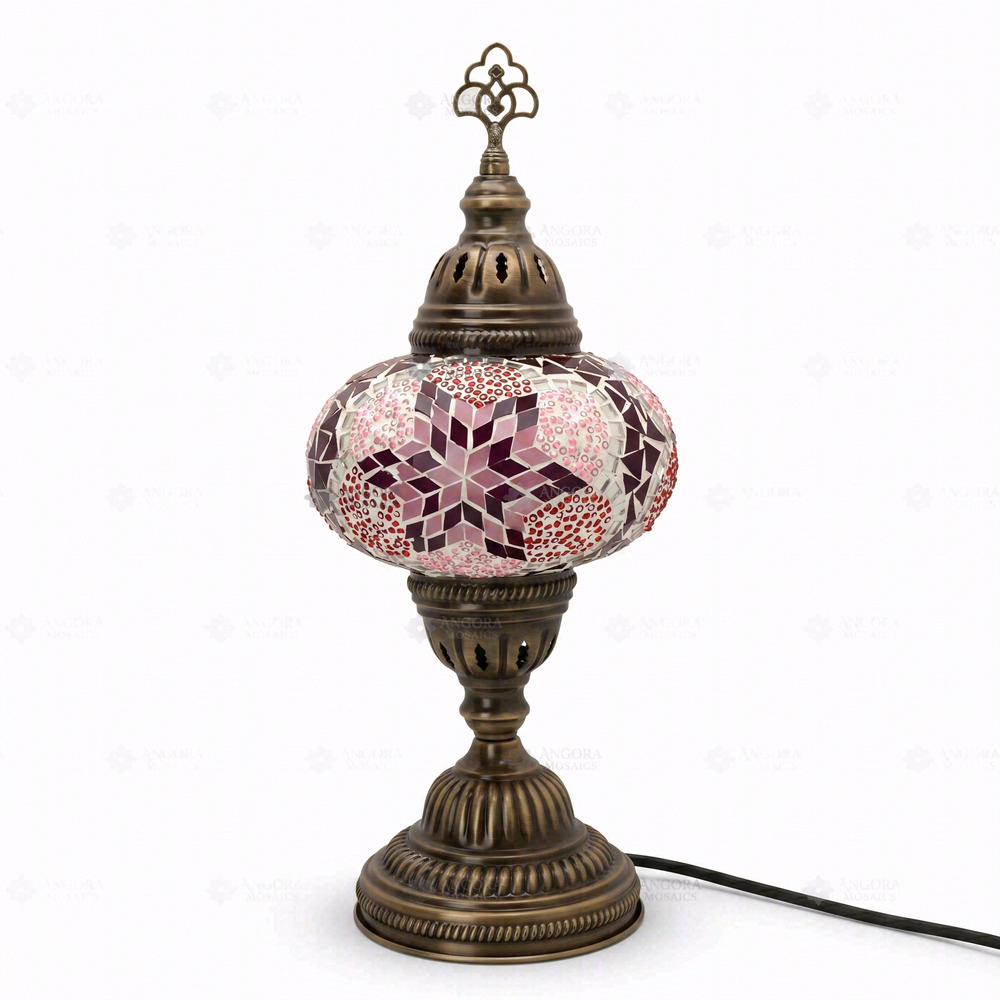 Pink Classic Table Lamp, on a white background